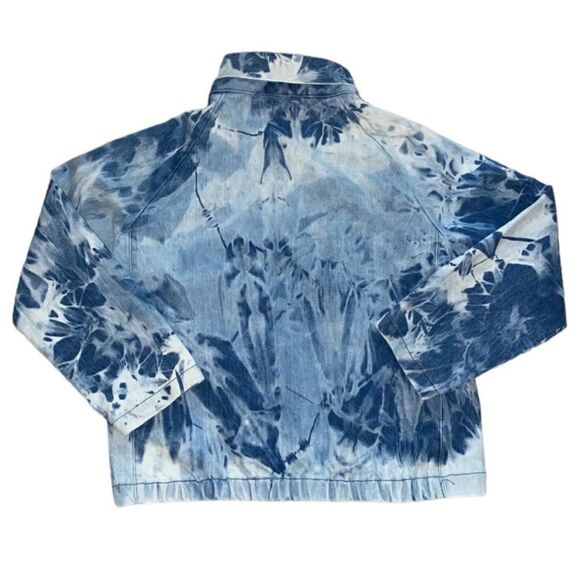 Palmetto's Vintage Double Breasted Custom Acid Wash Jean Jacket Women's L - Picture 2 of 3